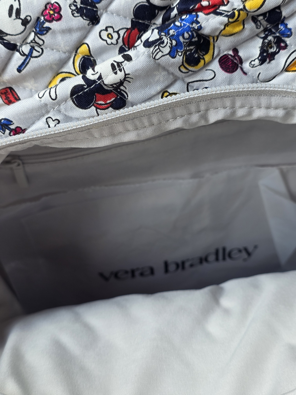 Vera Bradley Mickey & Friends Quilted Backpack-NWT - Picture 13 of 13